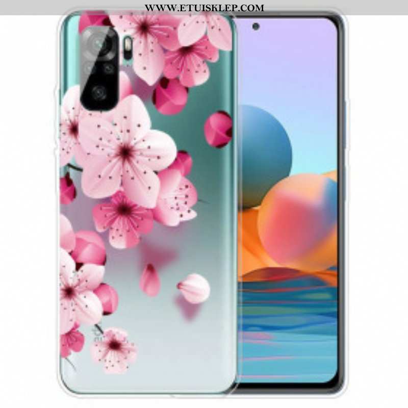 Futerały do Xiaomi Redmi Note 10 / 10S Małe Różowe Kwiaty
